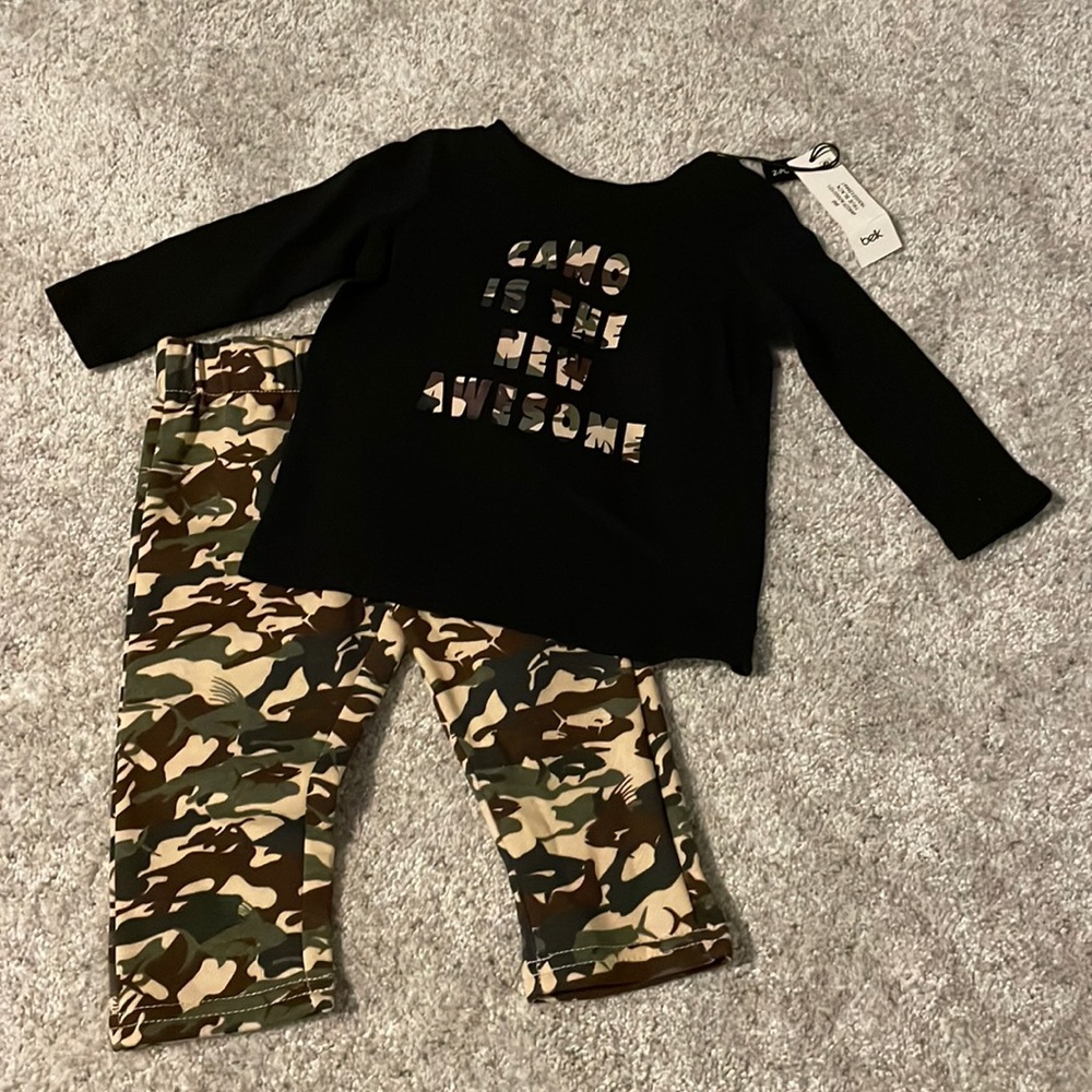 NEW WITH TAGS | Ocean + Coast Baby Boy Camo Matching Set Outfit (6 Months)